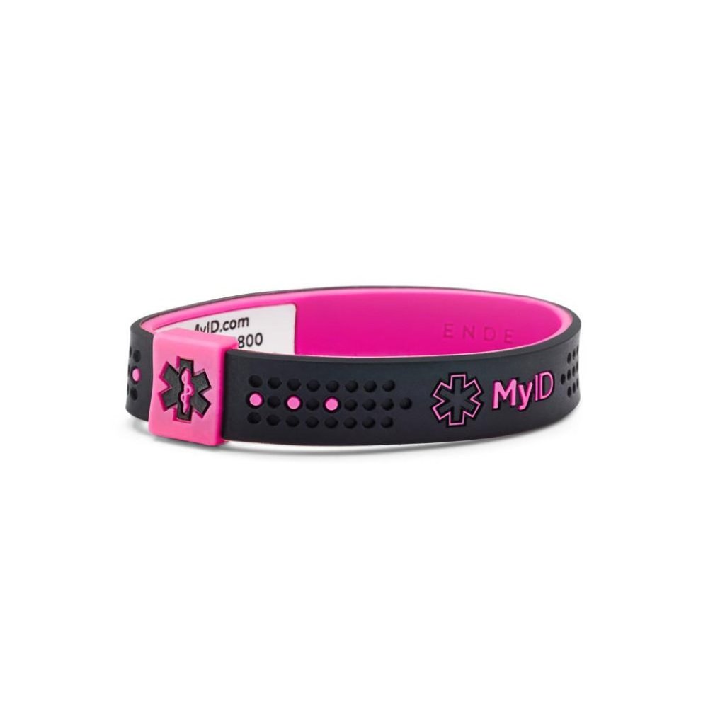 MyID SPORT | Bracelet | Black/Pink | Large